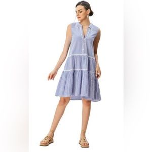 Brand New Never been Worn No tags Cotton Tier shirtdress